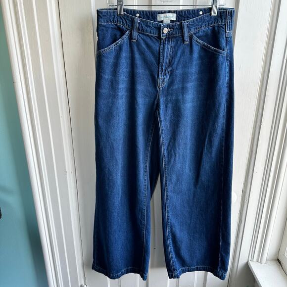 Sundance Greta Wide-Leg Denim Trouser Dark Indigo - Picture 2 of 9